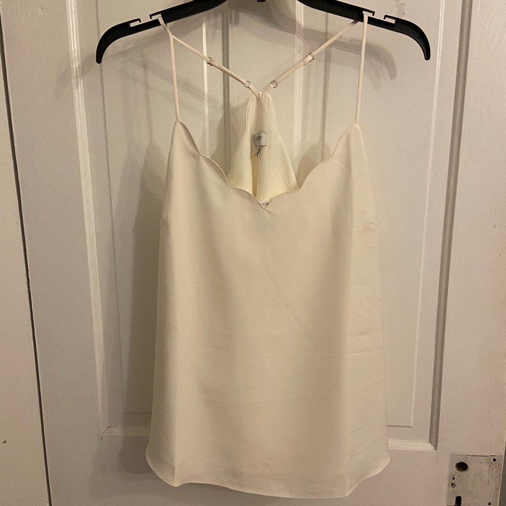 Jcrew scalloped camisole
